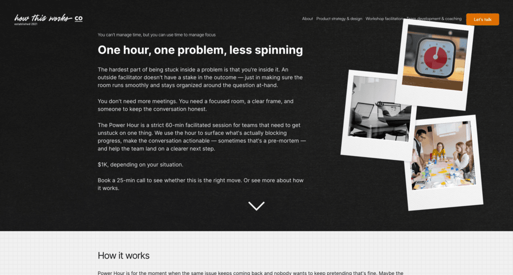 Power Hour facilitation | How This Works co